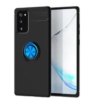 Samsung Galaxy Note 20 Yüzüklü Power Silikon Kılıf (Mavi)