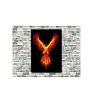 Anka Kuşu Phoenix Ahşap Tablo Büyük Boy