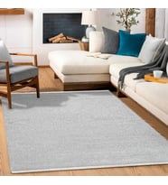Makine Kaymaz Yıkanabilir Gri Modern Triko Salon Halısı Mutfak Halısı Koridor Halısı Yolluk 11560K