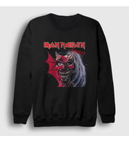Presmono Unisex Siyah Purgatory Metal Iron Maiden Sweatshirt 513527tt