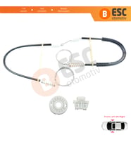 Renault Clio MK2 BB/CB 1998-2012 4/5 Kapı 7700842240 İçin Ön Sağ veya Sol Kapı Cam Kriko Tamir Seti
