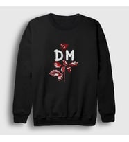 Presmono Unisex Siyah Violator Depeche Mode Sweatshirt 141407tt