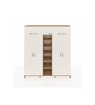 Hyperion Dolap 18 Raflı 9 Kapaklı 220x44x243 Çam-Aytaşı/Çam