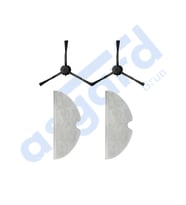Dreame F9 - Z10 Pro Uyumlu 2 Yan Fırça 2 Mop PKT-iasgf0001148
