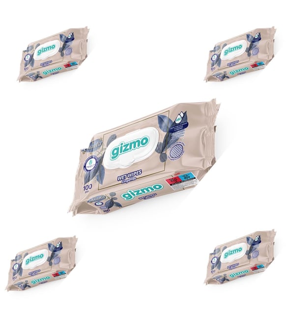 gizmo ıslak mendil 5 paket 500 adet