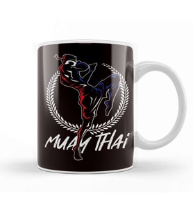 Muay Thai Fighter Martial Arts Sports MMA Thailand Boxing Kupa Bardak Porselen