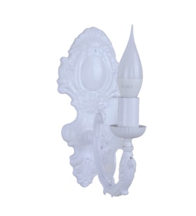 Metal Beyaz Kaplama Duvar Apliği Klasik Model AP0002