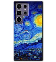 Galaxy S24 Ultra Kılıf HD Desen Baskılı Kılıf - Starry Night