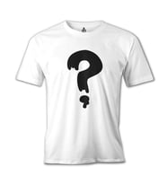 Esrarengiz Kasaba - Soru İşareti Beyaz Erkek Tshirt
