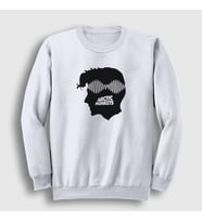 Presmono Unisex Beyaz Head Arctic Monkeys Sweatshirt 13666tt
