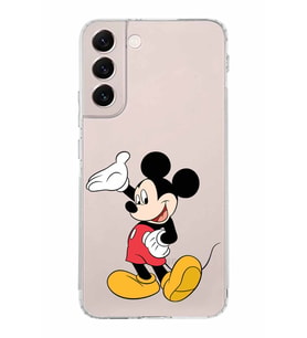 Samsung Galaxy S22 Plus  Kamera Korumalı Kapak Mickey Mouse Tasarımlı  Şeffaf Kılıf