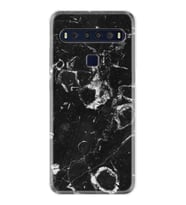 TCL 10L 10 Plus 10SE 20E 20SE 30SE L7 Kılıf Desemli Silikon Black Hole Marble 1387