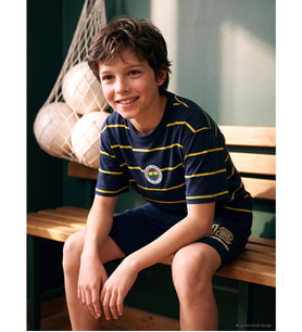 LCW Kids Lacivert Fenerbahçe Baskılı Erkek Çocuk Tişört