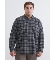 LCWAIKIKI Classic Yeşil Regular Fit Ekose Erkek Gömlek