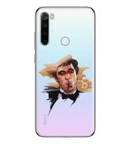 Redmi Note 8 Uyumlu Tony Montana Scarface Desenli Şeffaf Telefon Kılıfı