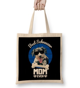 Best Shnauzer Mom Ever Bez Çanta Uzun Saplı