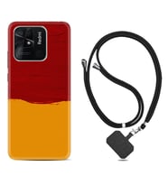 Xiaomi Poco X3 Pro M4 Pro X4 Pro C40 10C Kılıf Boyun Askılı Silikon Sarı Kırmızı Boya 1708