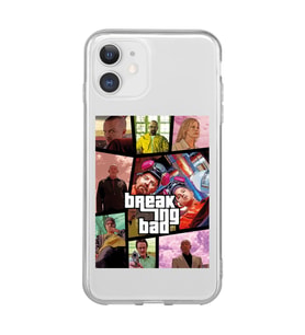 Iphone 11 Uyumlu Breaking Bad Gta Tasarımlı Şeffaf Telefon Kılıfı