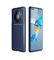Huawei Mate 40 Pro Kılıf Esnek Soft Karbon Tasarım Legion Serisi (Lacivert)