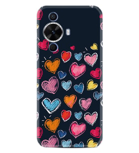 Huawei Nova 12S Kılıf Boutique Baskılı Resimli Boyama Kalpler Pcode -019