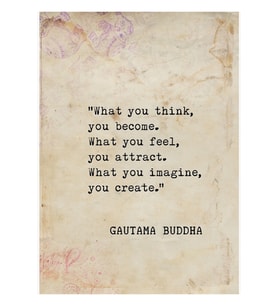 Gautama Buddha Tablo Ahşap Poster Dekoratif
