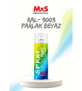 MxS RAL 9003 Parlak Beyaz Akrilik Sprey Boya 400 ml