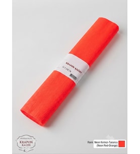 Premium Turuncu Krapon Süsleme Kağıdı 50x200 cm 60 gr Parti, Organizasyon ve Okul Etkinlikleri İçin (1 Adet)