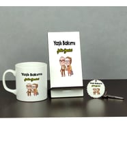 Yaşlı Bakımı Üçlü Set (Kupa + Telefon Standı + Anahtarlık)