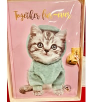 STUDİO PETS kilitli hatıra def.KEDİLİ-PEMBE
