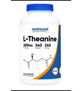 Nutricost L-Theanine  200 mg  240 Capsules.Usa.3939 (Renksiz)