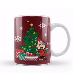 Linus Van Pelt Around The Christmas Tree Peanuts Kupa Bardak Porselen