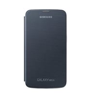 Galaxy Mega i9200 ile Uyumlu Flip Cover Kılıf Siyah EF-FI920BBEGWW