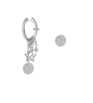 Söğütlü Silver Gümüş yuvarlak modeli şans küpe