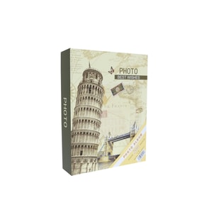 Rabsev RS4602-2 Fotoğraf Albümü 10x15cm 200 Fotoğraf Kapasiteli Pisa Kulesi Desenli Anı Albümü