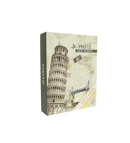 Rabsev RS4602-2 Fotoğraf Albümü 10x15cm 200 Fotoğraf Kapasiteli Pisa Kulesi Desenli Anı Albümü