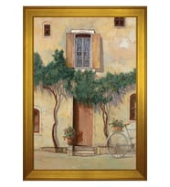 Manzara Temalı Kanvas Tablo 80 x 110 cm Gold Çerçeve