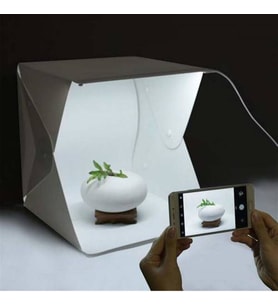 Pratik Katlanabilir Mini Stüdyo Led Işıklı Ürün Fotoğraf Çekim Çadırı