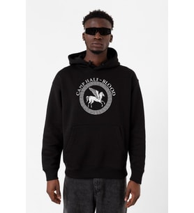 Percy Jackson Camp Half Blood Siyah Erkek 3ip Kapşonlu Sweatshirt