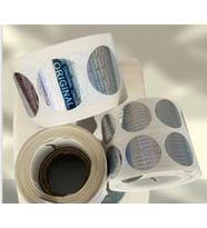 ÇANKAYA Premium Yuvarlak  Orjinal Baskılı 2 CM (20 mm)Hologram Çıkartma 1000 Adetlik Rulo