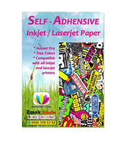 100 Adet 10x15cm  Sticker Yapışkanlı Etiket Kağıdı inkjet - la... (Beyaz)