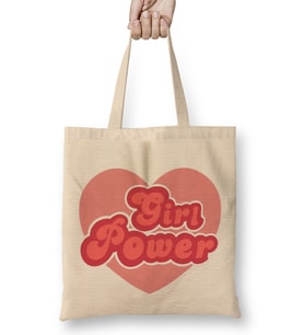 Girl Power Feminist Bez Çanta Uzun Saplı