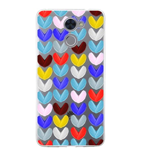 PrintiFy Huawei Y7 Prime ile Uyumlu 1mm Slim Fit Water Color 1 Baskılı Şeffaf  Kılıf