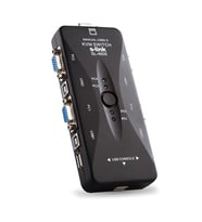 S-Link SL-4605 4 Port Kablolu Usb Manuel KWM Switch