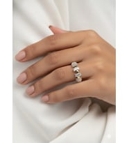 925 Ayar Papatya Silver Pırlanta modeli Ayarlanabilir Baget Yüzük.rose.gold.rodaj