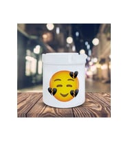 Emoji Küllük Kırık Kalpli Gülen Yüz Baskılı Kül Tablası K-178