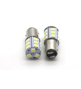 1016 Tip Turuncu Sinyal ve Stop Ampülü 18 Led Süper Parlak İki Adet