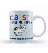Funny Cat Lover Funny Cat Lover Gifts For   Men Kids Kupa Bardak Porselen
