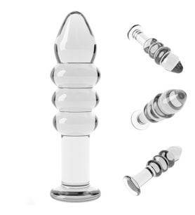 Romance Glass Boğumlu Cam Dildo