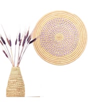 Phoenix Hasır Duvar Süsü_ 40 cm _ mor