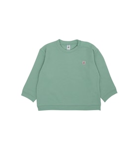 Omzu Çıtçıtlı Basic Sweatshirt (Yeşil)